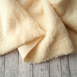 Plush Teddy din bumbac - Ecru
