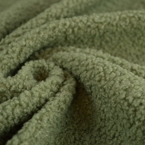 Plush Teddy Sherpa Boucle - Forest - Img 4