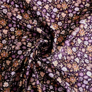 Poplin imprimat - Bisou Flowers Purple - Img 2