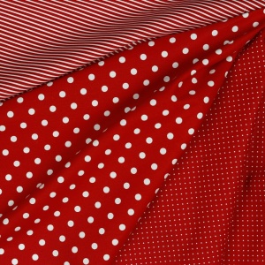 Poplin imprimat - Petit Stripe Red - Img 3