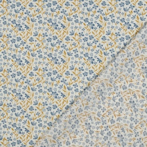 Poplin premium - Heritage - Flowers Field Blue - Img 3