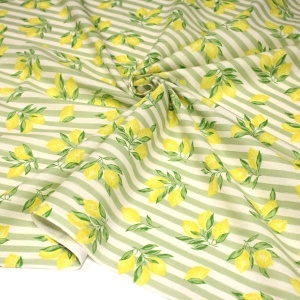 Poplin premium imprimat - Limoni Almond - Img 3