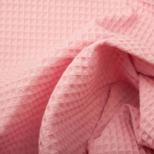 Tesatura din Bumbac Waffle - Rose