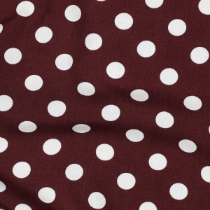 Vascoza Imprimata digital- Big Polka Dots Burgundy