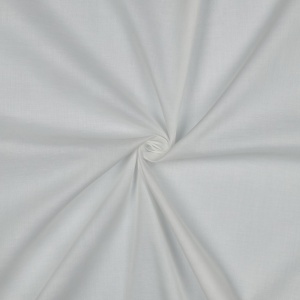 Batist - Voal de bumbac uni organic GOTS - White - Img 2
