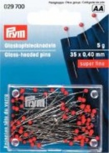 Bolduri cu cap de sticla 35 x 0.40 mm - 5gr