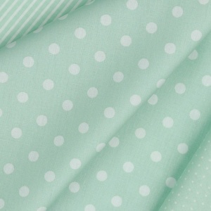 Bumbac imprimat - Dots Mint