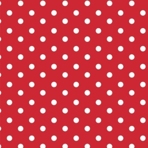 Cupon 60 cm - Bumbac imprimat - Dots Red - Img 2