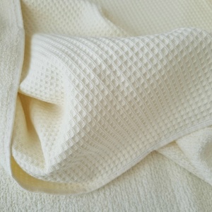 Cupon 65 cm - Tesatura prosop Waffle Terry - Ecru - Img 3