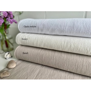Cupon 75 cm - Material 100% In Prespalat Stonewashed - White - Img 2