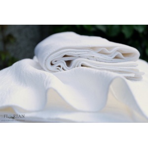 Cupon 75cm - Panza topita bumbac Calusar Alb - Img 3