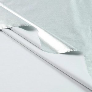 Cupon 80 cm - Bumbac Metallic foil - Silver Shine - Img 2