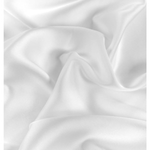 Cupon 80cm - Luxury Satin din vascoza - Optic White