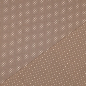 Cupon 85 cm - Bumbac imprimat - Petit Dots Taupe - Img 5