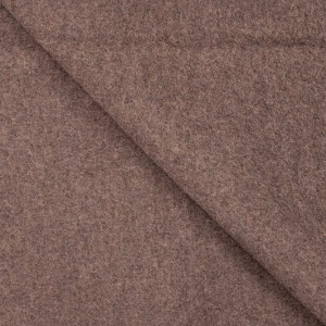 Cupon 95 cm - Tesatura din lana fiarta - Dark Brown Melange