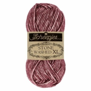 Fir bumbac melanj Stone Washed XL - Garnet 850