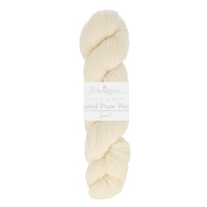 Fir din lana pentru vopsit manual - Scheepjes Nakid Pure Wool Sport