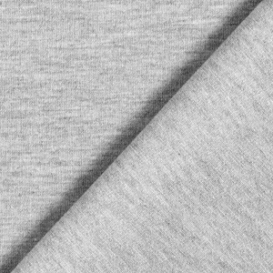 Jerse bumbac uni - Grey Melange - Img 2