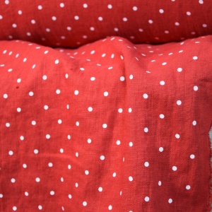Material 100% In prespalat - Mini Dots Red