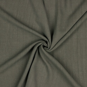 Material din amestec de vascoza si in - Taupe - cupon 35cm - Img 2