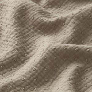 Muselina din bumbac - Dobby Beige