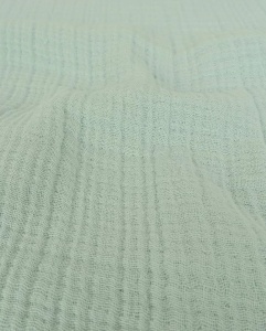 Muselina din bumbac in 6 straturi - Vintage Green - Img 2