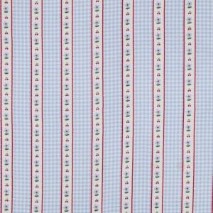 Muselina premium imprimata digital - Vichy Floral Blue - Img 4