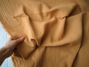 Muselina Uni - Camel - cupon 130x80cm - Img 2