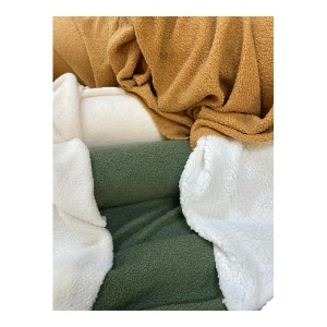Plush Teddy Sherpa Boucle - Forest - Img 5