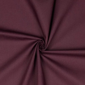 Poplin bumbac uni - Aubergine