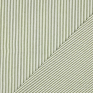 Poplin Bumbac Yarn Dyed Striped - Vintage Geeen - Img 3