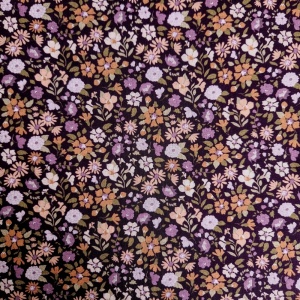 Poplin imprimat - Bisou Flowers Purple