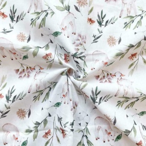 Poplin imprimat digital - Little Lamb