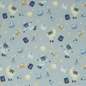 Poplin imprimat digital - Space Grey - Img 3