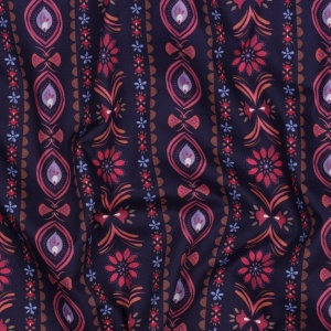 Poplin premium digital - Marrakech Stripe Navy