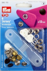 Set capse pentru Jerse-12 mm-negru