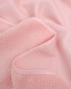 Tesatura prosop Waffle Terry - Rose Blush