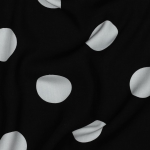 Vascoza Imprimata digital- Big Polka Dots Black