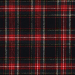 Bumbac flanel in carouri tartan - Navy-Rosu, culoare Albastru/Rosu, compozitie 100% bumbac - imagine 5