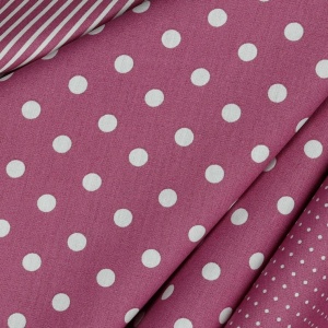 Bumbac imprimat - Dots Mauve