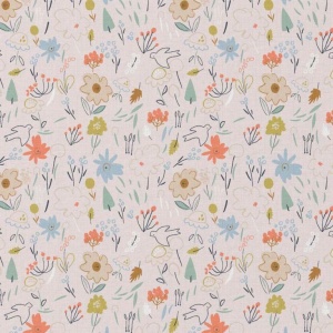 Bumbac imprimat - Doves Petal