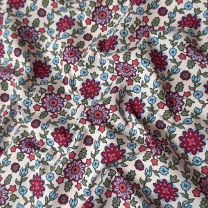 Bumbac imprimat oriental - Kumba Bordo