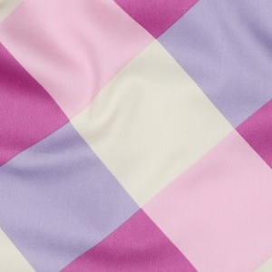 Bumbac satinat imprimat - Large Gingham Purple- colectia Nerida Hansen