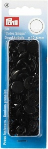 Capse rotunde din plastic - Black - pachet 30 buc - Img 2
