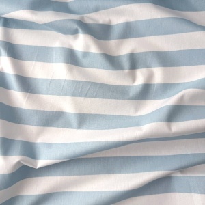 Cupon 1.25m - Poplin imprimat - Stripe Blue/White 2.5 cm