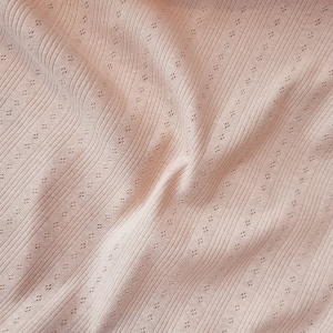 Cupon 30cm - Tricot 100% bumbac - Pointoille Stripe Soft Rose