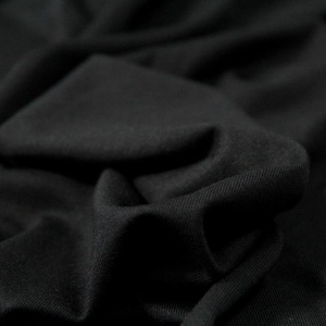Cupon 40 cm - Jerse uni subtire Modal Tencel - Black