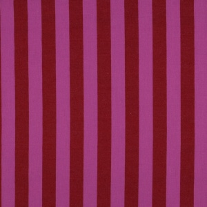 Cupon 50cm - Material bumbac prespalat in dungi Yarn Dyed - Red Fuchsia - Img 4