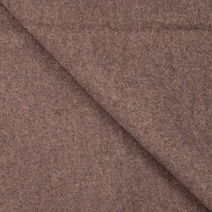 Cupon 60 cm - Tesatura din lana fiarta - Dark Brown Melange