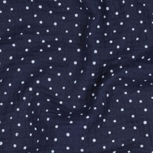 Cupon 75cm - Muselina imprimata - Little Dots Navy